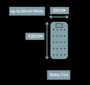 Water-proof Fitted Mattress Cover Protector/Sizes from Baby Cot to King