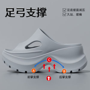[Free Shipping] 2026 Small Size Thick-Soled 7Cm Height-Increasing Sandals For Women Summer Outdoor Anti-Odor Thick-Soled Beach Sandals For Women
