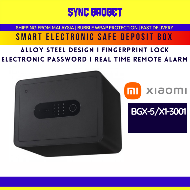 XIAOMI Smart Electronic Safe Deposit Box (BGX-5/X1-3001) [C-Level Lock ...