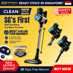 Strongcore CLEAN Rechargeable Battery Cordless Vacuum Cleaner - Self-Standing HEPA Filter 11500Pa