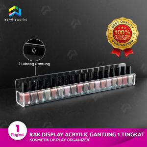 Rak Kutek Akrilik Dinding 40x45x6 cm