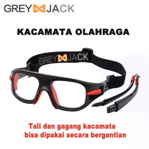 Grey jack/Kacamata Olahraga Sport Free Minus Lens (FutsalBasketBadminton) Fashion Pria dan Wanita Terbaru 036 072 008