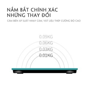 CÂN SỨC KHỎE ĐIỆN TỬ Thông Minh Đồng Bộ Với Điện Thoại qua BLUETOOTH dễ dàng theo dõi các chỉ số sức khỏe tặng thước đo.