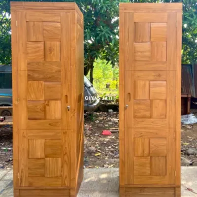 Lemari pakaian minimalis lemari baju 1 pintu kayu jati
