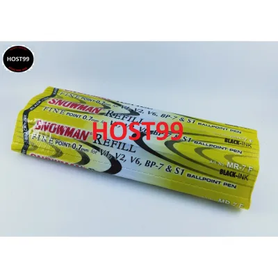 REFILL ISI ULANG PULPEN STANDARD 0.7 MM BALLPOINT PEN HITAM SNOWMAN