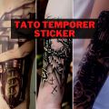Tato Temporer Tribal Font Machine Sticker Z3. 