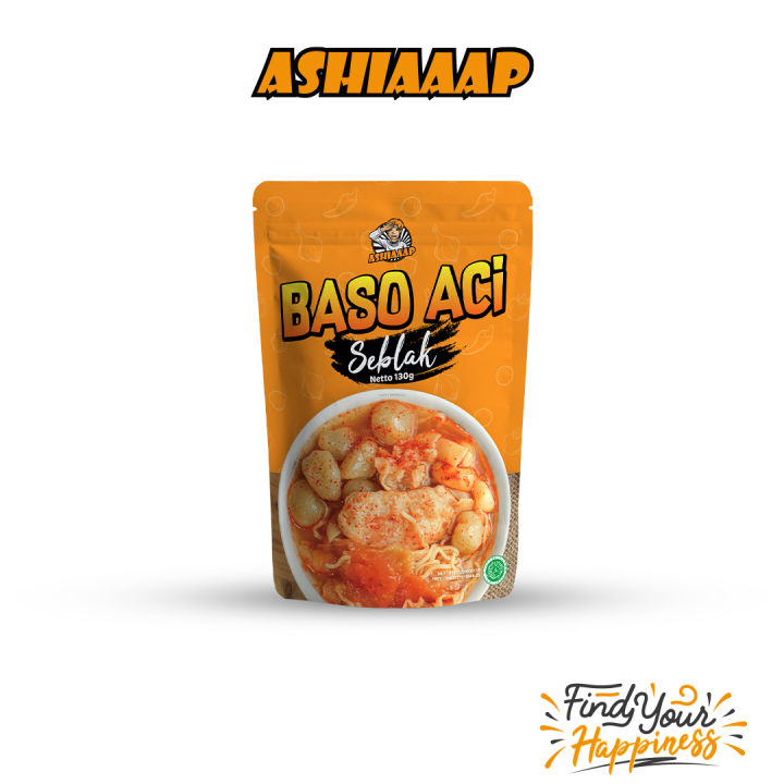 Ashiaaap Bakso Aci Seblak 130gr / Baso Aci Instan Pedas | Lazada