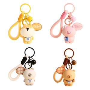 Modern Bear Keyring Lightweight and Ergonomic Bag Charm Creative Keychain for Creative Trendsetters and Collector