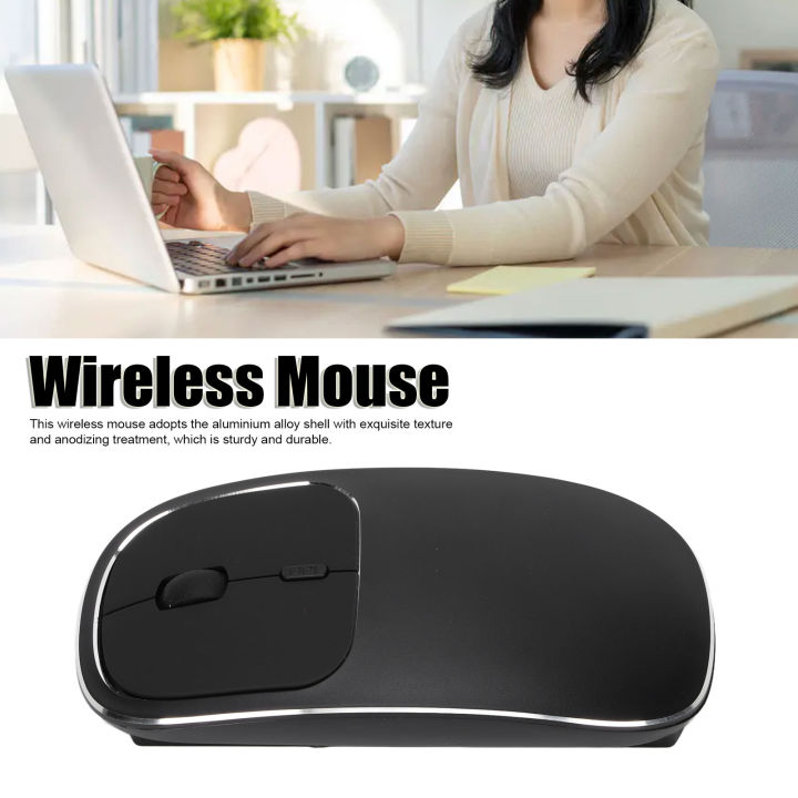 Handheld Mouse Wide Wireless Mouse Portable Slim Rechargeable Lithium Battery Wide ...