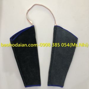 Ống tay da hàn chống tia lửa chịu nóng và cách nhiệt- Hình thật
