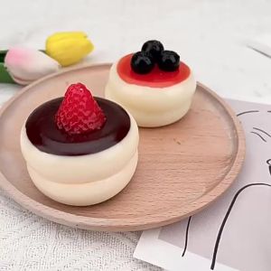 [SG Seller]Cute Food Squishy Pancake Design Soft Squeeze Toy Stress Relief for Kids s Room Decoration