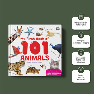 My First Book of 101 Animals - Bilingual (Boardbook)