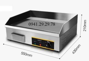 Bếp chiên mặt phằng dùng điện 3000W Chiên rán nướng thịt lạp xưởng xúc xích bánh doremon...