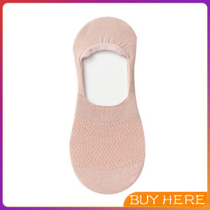 BUY HERE ถุงเท้าข้อสั้น ผ้าโพลีเอสเตอร์ แบบบางพิเศษ ระบายอากาศ  กันลื่น สําหรับผู้หญิง ผ้านุ่ม Boat socks