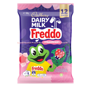 Cadbury Dairy Milk 12pcs 144gr Freddo Milky Top Milk Chocolate Topped With White Chocolate Cadbury Strawberry Coklat Isi Stroberi