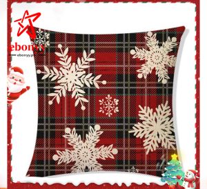 【Fast Delivery】Merry Christmas Throw Pillow Case Cushion Cover Sofa Cover 18 x 18 inches