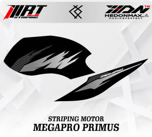 Striping Megapro Primus - Stiker Transparan Megapro Carbon (Sudah Terpotong)