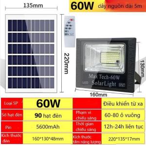 Đèn năng lượng mặt trời Max Tech 45W- 60W- 80W - 100W - 120W - 150W - 180W Solar light tích hợp bộ cảm biến ánh sáng có điều khiển từ xa - D1338