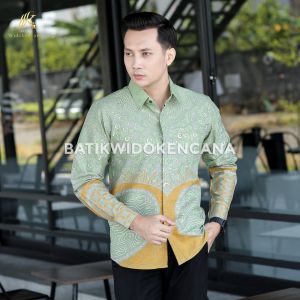 Kemeja Batik Premium - Motif Keo Warna Sage
