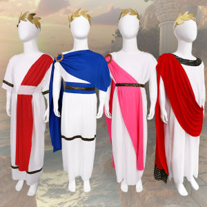 Children ancient roman greek cosplay show costume queen king halloween costume gift
