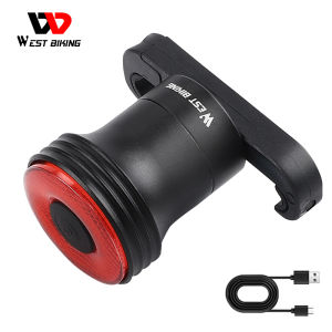 WEST BIKING Bicycle Light Smart Auto Bike Rear Light Brake Sensing Bicycle Tail Light LED Cycling Saddle Taillight Bike accessories