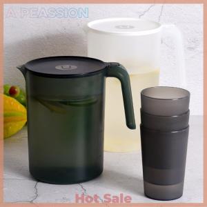 [A Peassion]💖[HOT SALE]🎈🎈 Pitcher Plastic Cold Water Bottle And Cups Set Home Large Capacity Water Jug