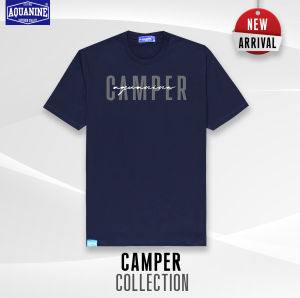 AQUANINE อควาไนน์ เสื้อยืดผู้ชาย เสื้อยืดผู้หญิง รุ่น CAMPER เสื้อคอตตอน มินิมอล สตรีท ใส่สบายตัว ไม่ร้อน ลิขสิทธิ์แท้