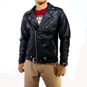VORDAVO  Jaket Rock N Roll Semi Kulit / Jaket Ramones Pria