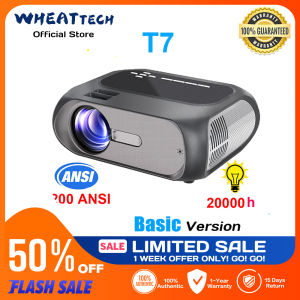 T7 Wireless Screen Mirroring Smart Mini Projector 3500 Lumens HDMI USB LED 1080p 4K Upscale Up to 200" Screen [Best Fit Medium-small Class Presentation] FREE HDMI CABLE + REMOTE CONTROL + LENS PROTECTOR