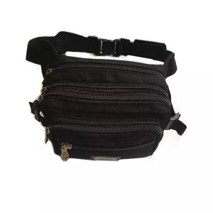 WITH VIDEO [Msia Stock] Mens Canvas Waist Pouch Water Resistant Chest Bag Sling Stylish Waist Pack Multipurpose Shoulder Bag Crossbody