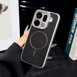 For OPPO Find X9 Pro Case Luxury PU Magnetic Wireless Charging Protective Back Cover Case For OPPO Find X9 X9Pro Phone Shell