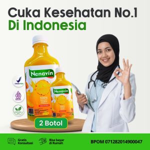 NENAVIN Cuka Nanas Asli Original 300 ML Minuman Kesehatan Kecantikan Atasi Diabetes Kolesterol