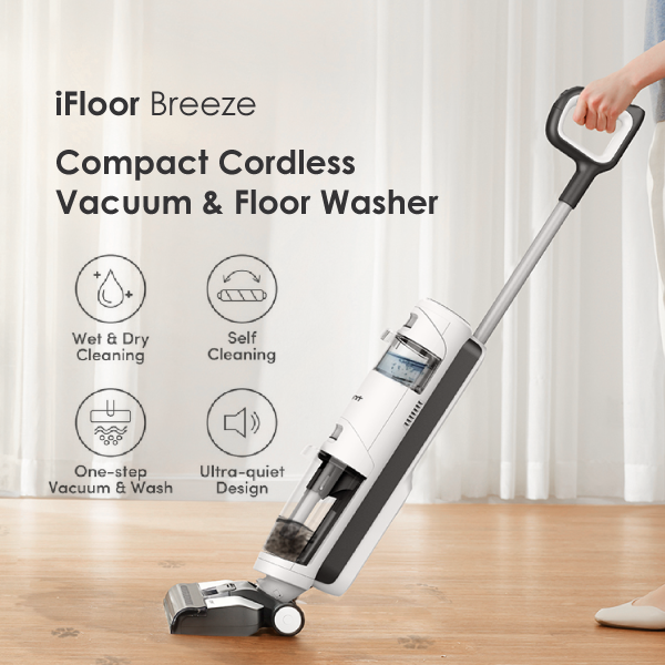 Flagship Tineco iFloor 3 Breeze Cordless Wet/Dry Mop Vacuum Cleaner and ...