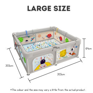 Babys Indoor Playpen Toddlers Fence Kids Playard and Ocean Balls