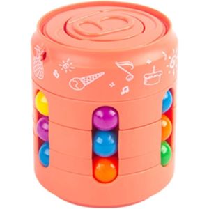 Decompression Rotating Magic Bean Puzzles Beads Cube Desk Spinner Educational Stress Relieve Anti-anxiety Toy for Kids Adults