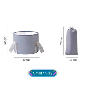 【SKIT SG】15L Collapsible Foldable Pail Bucket Folding Water Bucket Basin Collapsible Foot Bath Bucket Foot Soak Basin Washing Tub Soaking Lightweight Portable Foot SPA Sink for Travel Outdoor Camping Picnic Water Bucket Cleaning Bucket CNY Gift Present