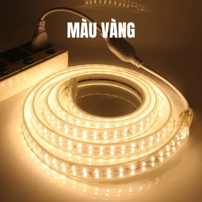 Led Strip ánh sáng ngoài trời không thấm nước 220V Led String ánh sáng phòng kết nối trần trang trí 2 pin phòng ngủ phòng khách nhà bếp quầy bar bên không thấm nước IP67 DIY chế độ trang trí
