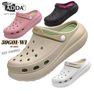 รองเท้าหัวโต ADDA รุ่น 59G01-W1 SIZE (4-7) สำหรับหญิง ป้องกันเท้าอักเสบ มีสายรัดหลังเพิ่มความกระชับ นุ่มสวมใส่สบาย