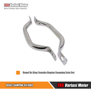 Behel RX King Yamaha Begel Bagian Samping Satu Set TRG Varian Warna Chrome