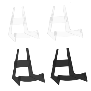 Guitar Stand Acrylic Ukulele Guitar Holder Practical L-Frame Guitar Floor Display Bracket for Electric Ukulele Guitar