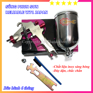 Súng Phun Sơn RELIABLE CHRB-W71 - Dung Tích Cốc 400ml - Hàng Cao Cấp Nhật Bản - Bảo Hành Chính Hãng 6 Tháng