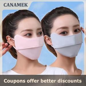 【 CANAMEK 】 1PC New Ice Silk Face Mask Uv Sun Protection Summer Adjustable Breathable Men Women Outdoor Running Cycling Mask