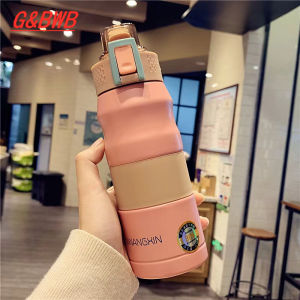 กระติกน้ำสแตนเลส 304 กระติกน้ำเย็นมีหูจับขนาดใหญ่ 680ML สามารถเก็บน้ำร้อน/เย็นได้ มี 6 สีให้เลือก ขวดน้ำพกพา