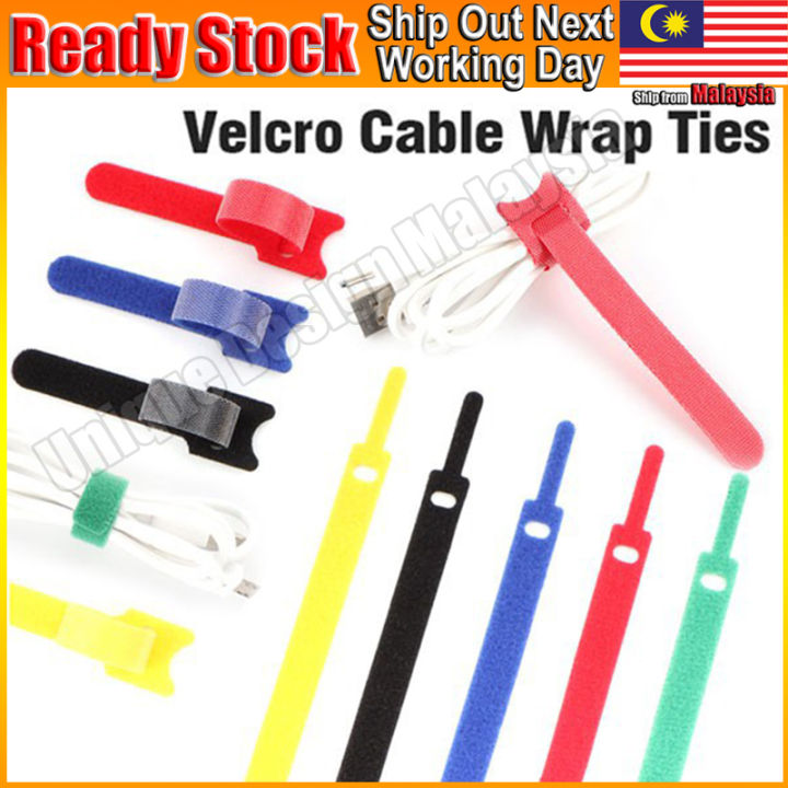 Velcro Cable Tie Wire Reusable Cord Organizer Winder Magic Wrapper Colorful Computer USB HDMI
