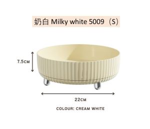 360° Rotating Cosmetics storage box rotating table basket finishing household tray Seasoning Kitchen Spice Rack托盘Turnable Desk Storage转盘/托盘/收纳盘
