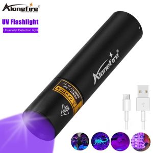 Alonefire Đèn Pin LED UV SV15 3W USB Blacklight Đèn Lồng Đèn Pin Tia Cực Tím 365nm Máy Kiểm Tra Tiền Thử Nước Tiểu Cho Thú Cưng Đèn Pin Nhôm Chống Sốc - Lazada