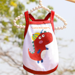 Áo 2 dây cho chó mèo hình trái bơ và khủng long - Love pets shop