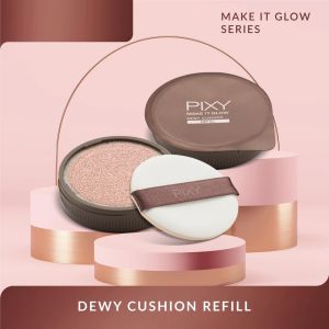 PIXY Cushion Make It Glow Dewy | Techno Fixed Matte Fullsize Refill || Cushion Foundation Pixy BPOM