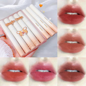 Dorisna 5Pcs/set Matte Lip Gloss Long-lasting Waterproof Chocolate Velvet Lip Glaze Smooth Liquid Lipstick Makeup Cosmetic