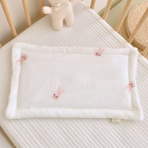 Cotton Baby Protection Pillow Newborn Flat Pillow Pillowcase 2CM Height Infant Sleeping Cushion